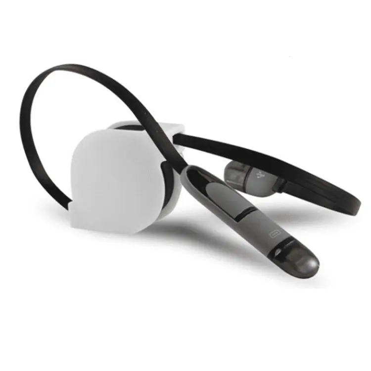 Cable Retractil 2 en 1 - Negro 1