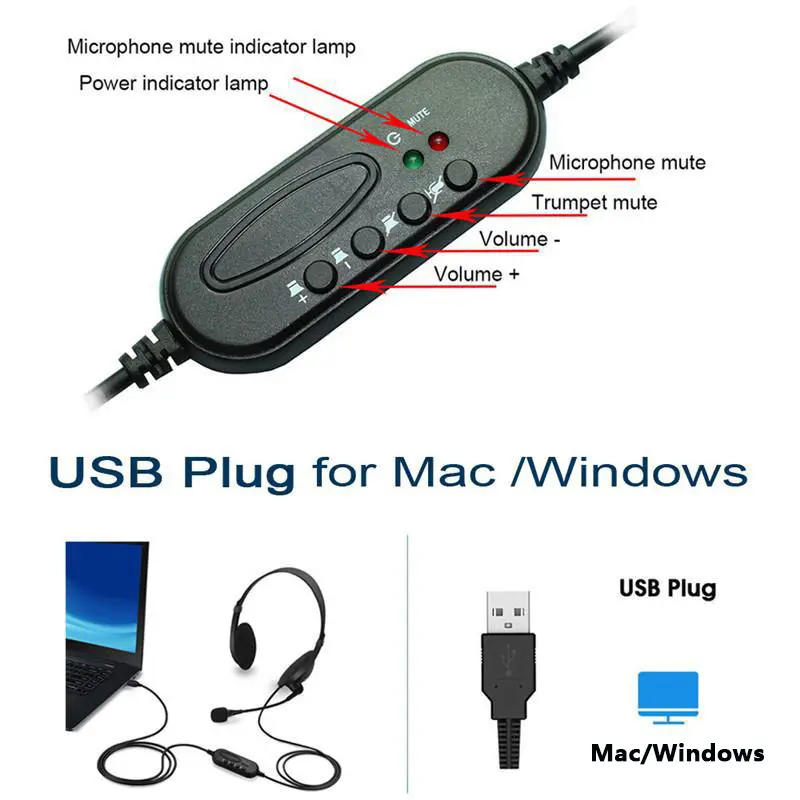 Headset USB 5