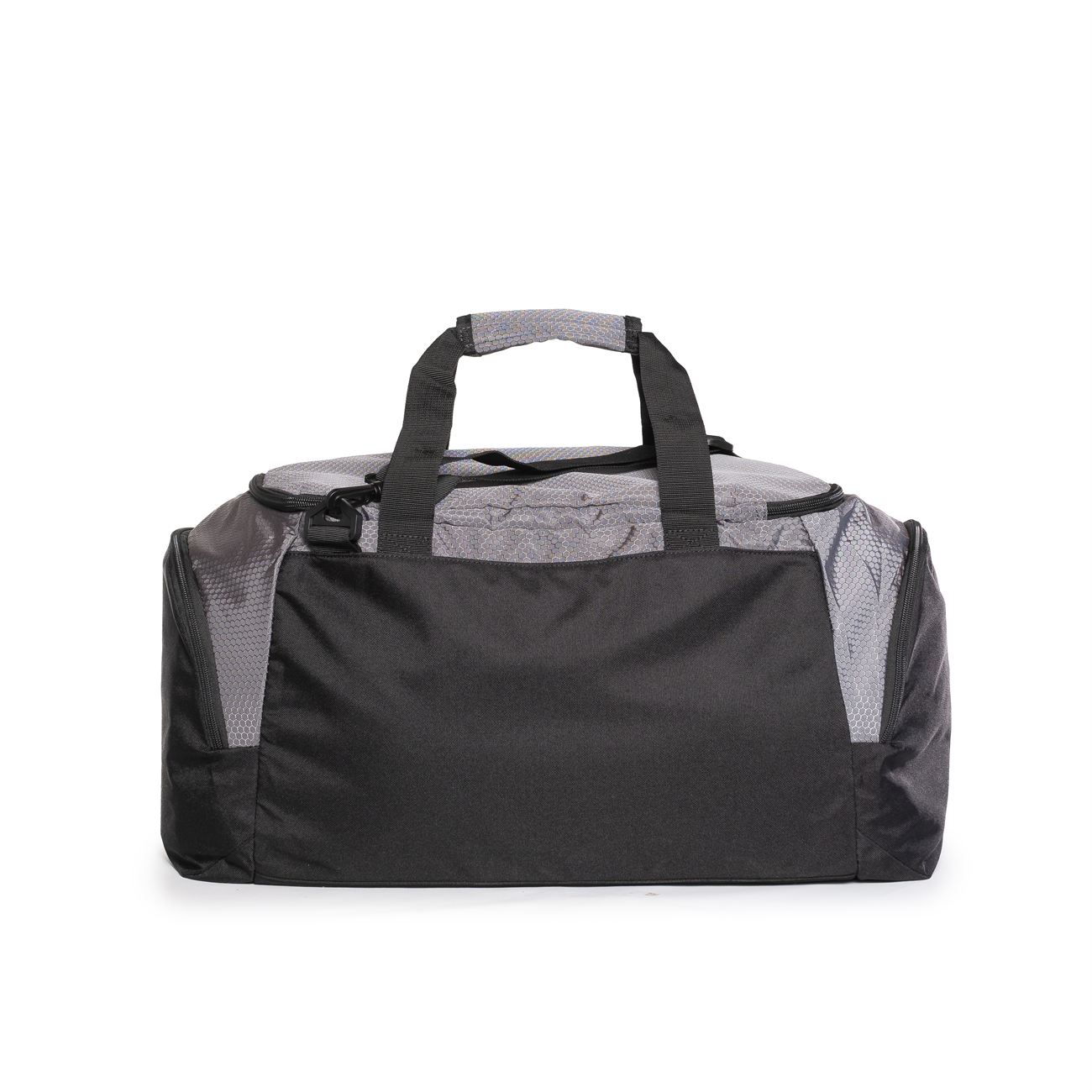 Bolso negro con detalles en gris 5