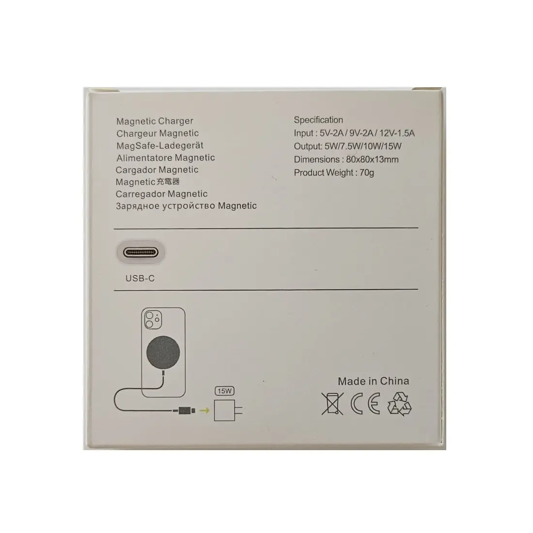 Cargador Inalámbrico W500 9