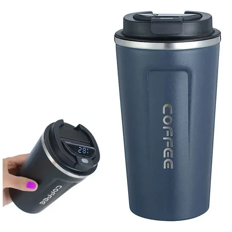 Vaso Térmico Con Display LED 510ml - Azul 2