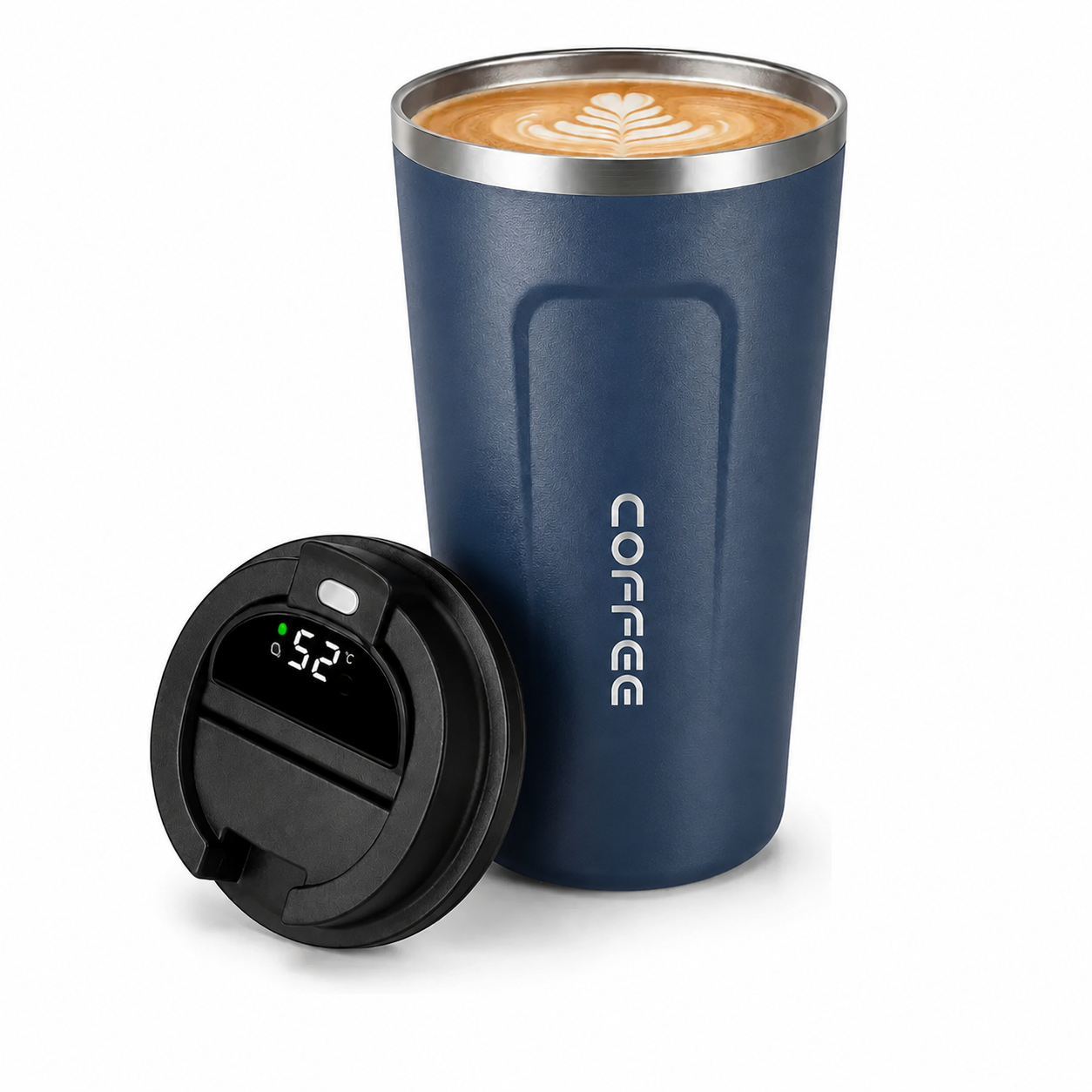Vaso Térmico Con Display LED 510ml - Azul 1